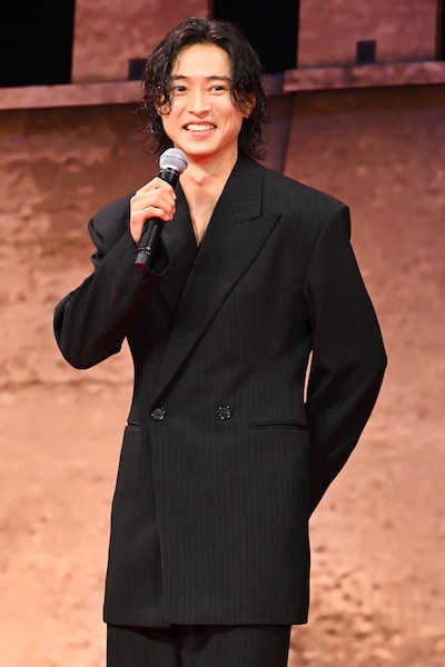 映画「キングダム 魂の決戦」ワールドプレミアにて、信（しん）役の山﨑賢人