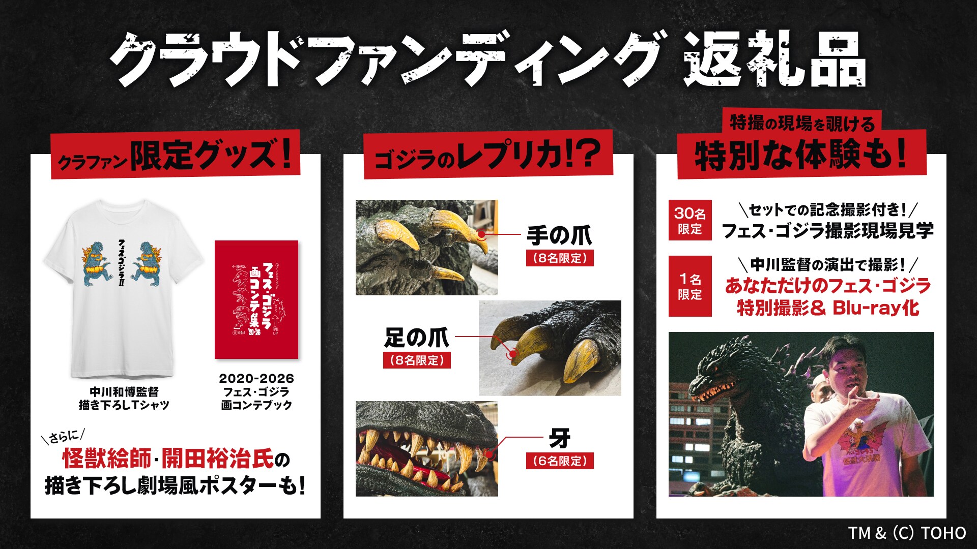 ゴジラの爪や牙が手に入る、バーニングミレゴジスーツ制作プロジェクト