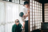 映画「ホーム スイート ホーム」より、左から駒木根葵汰演じる植木史郎、増子敦貴演じる植木英郎、八村倫太郎演じる植木一郎
