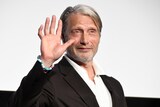 映画「さよなら、僕の英雄」の舞台挨拶に登壇したマッツ・ミケルセン