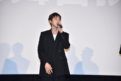 「TOKYO BURST-犯罪都市-」公開御礼舞台挨拶に登壇したユンホ