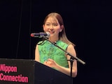 ドイツ・フランクフルトで開催された日本映画祭ニッポン・コネクションの授賞式にて、ニッポン・ライジングスター賞を受賞した山田杏奈