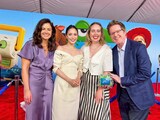 左からプロデューサーのリンジー・コリンズ、日本版声優の広瀬アリス、共同監督のマッケナ・ハリス、監督のアンドリュー・スタントン