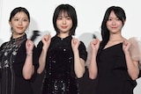 左から渡邉美穂、なえなの、野口衣織