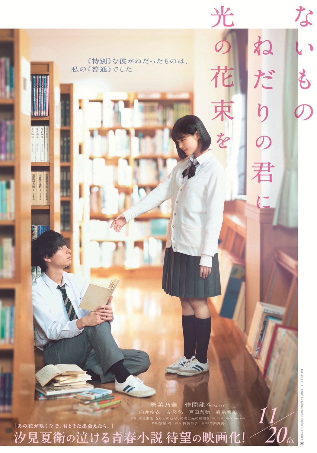 原菜乃華×作間龍斗「ないものねだりの君に光の花束を」公開日が11月に決定、特報解禁