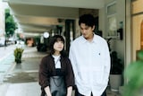 映画「シンシン アンド ザ マウス／SINSIN AND THE MOUSE」新場面写真。左から岸井ゆきの演じるちづみ、ツェン・ジンホア（曾敬驊）演じるシンシン
