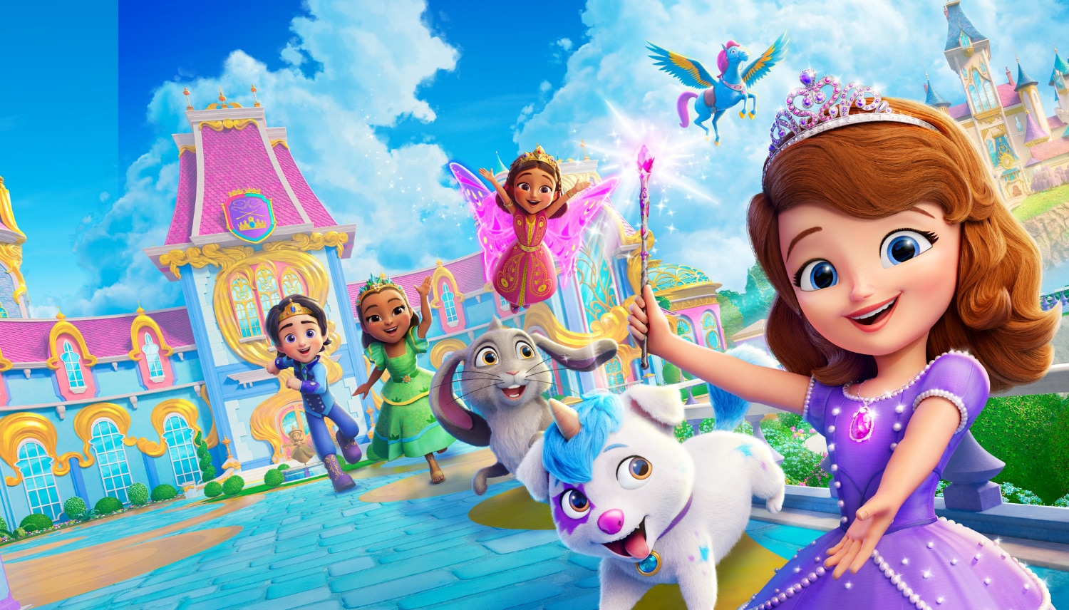 「ちいさなプリンセス ソフィア」新シリーズ日本初放送、ディズニープリンセス映画特集も