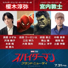 「スパイダーマン：ブランド・ニュー・デイ」吹替版に榎木淳弥、宮内敦士らが参加