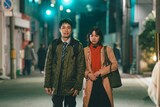 「平行と垂直」場面写真。左から伊島空演じる雅也、のん演じる希