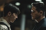 韓国ドラマ「ヴィジランテ」より、左からナム・ジュヒョク演じるキム・ジヨン、ユ・ジテ演じるチョ・ホン