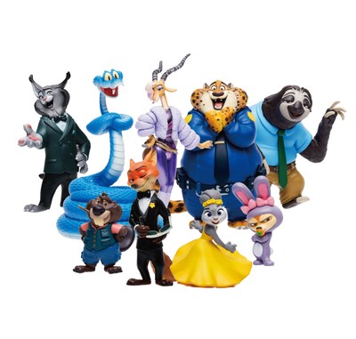 Happyくじ「『ズートピア』10thアニバーサリー」B賞のフィギュアコレクション