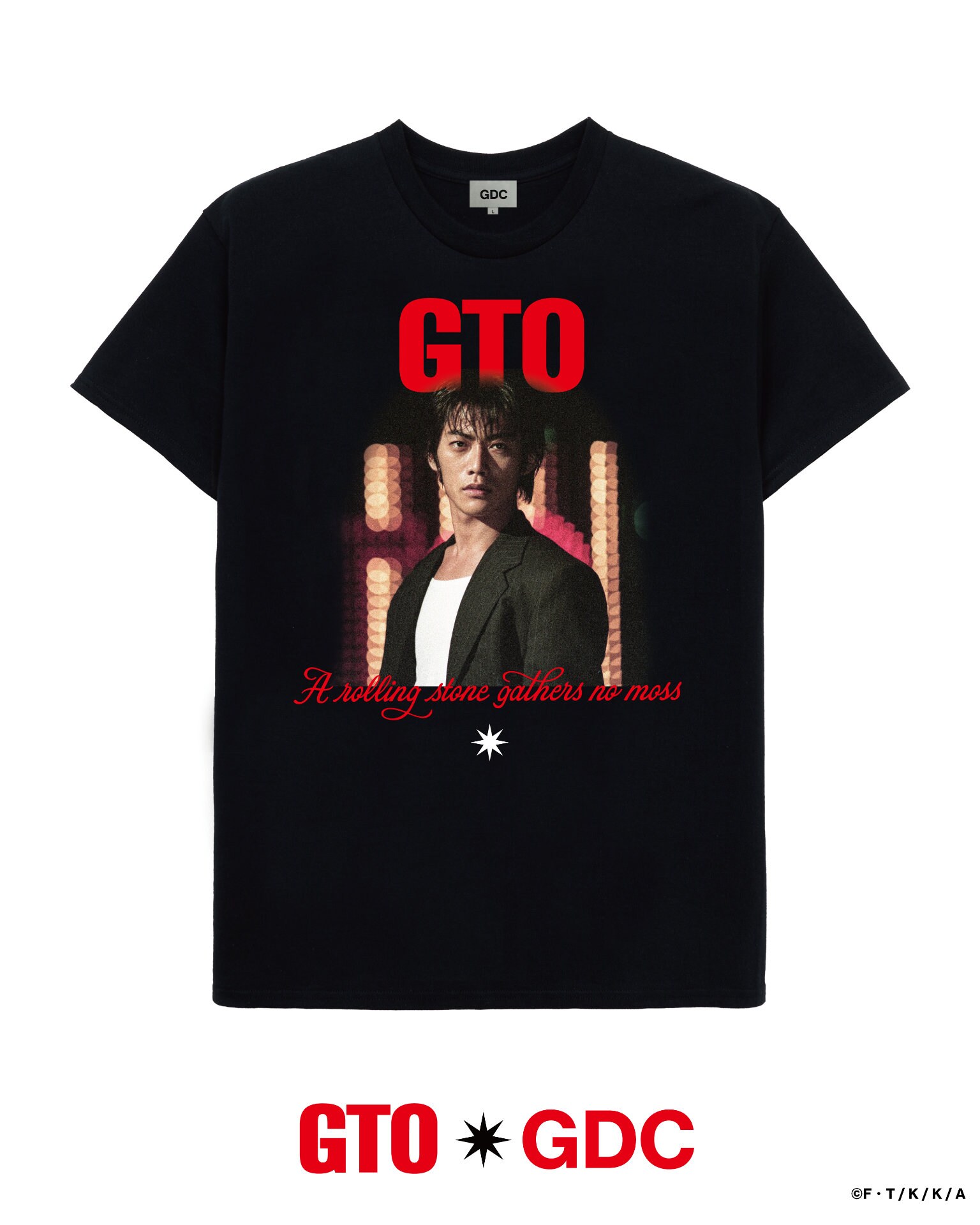 反町隆史扮する鬼塚英吉をいつでも胸に、ドラマ「GTO」とGDCのコラボTシャツが発売