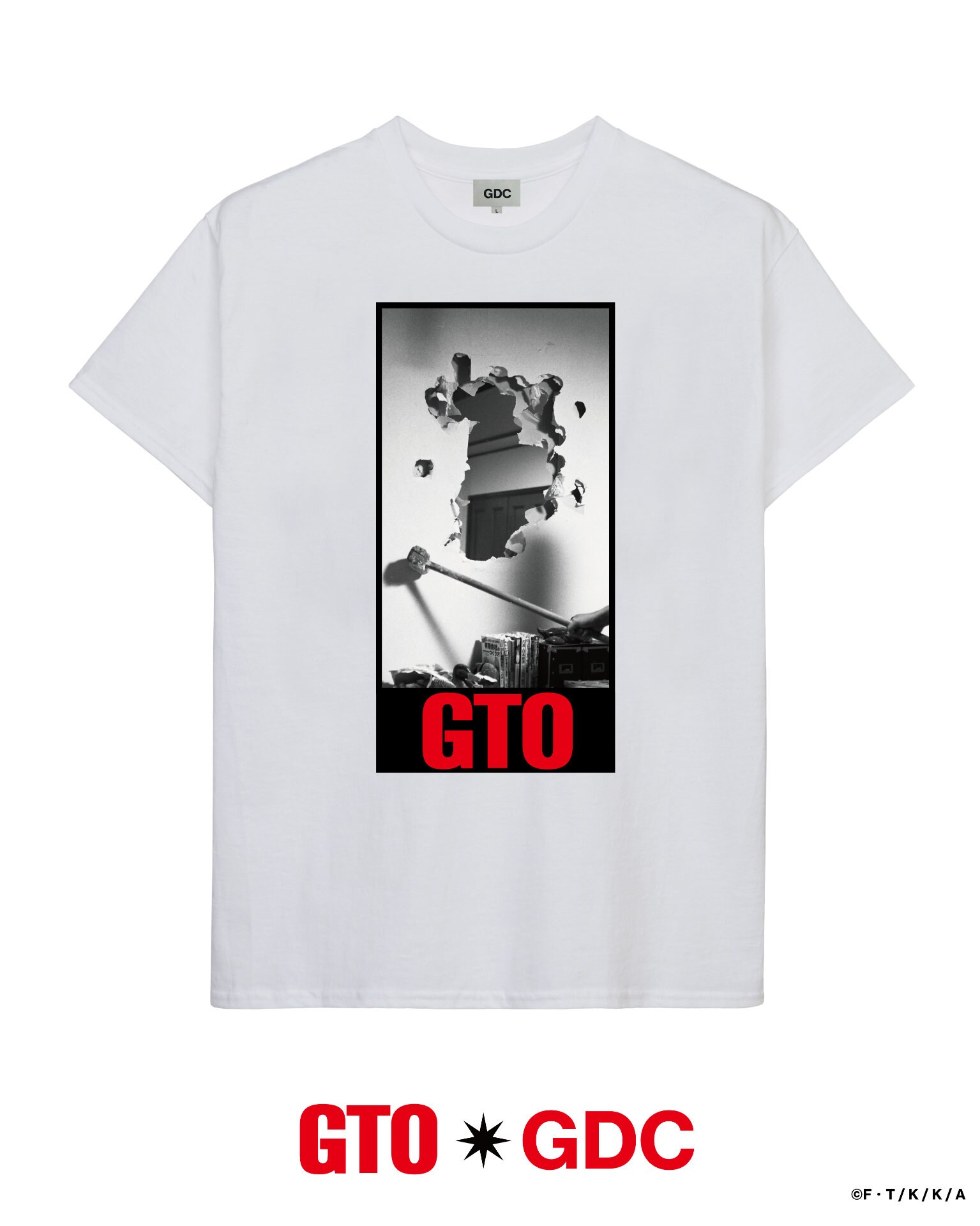 反町隆史扮する鬼塚英吉をいつでも胸に、ドラマ「GTO」とGDCのコラボT
