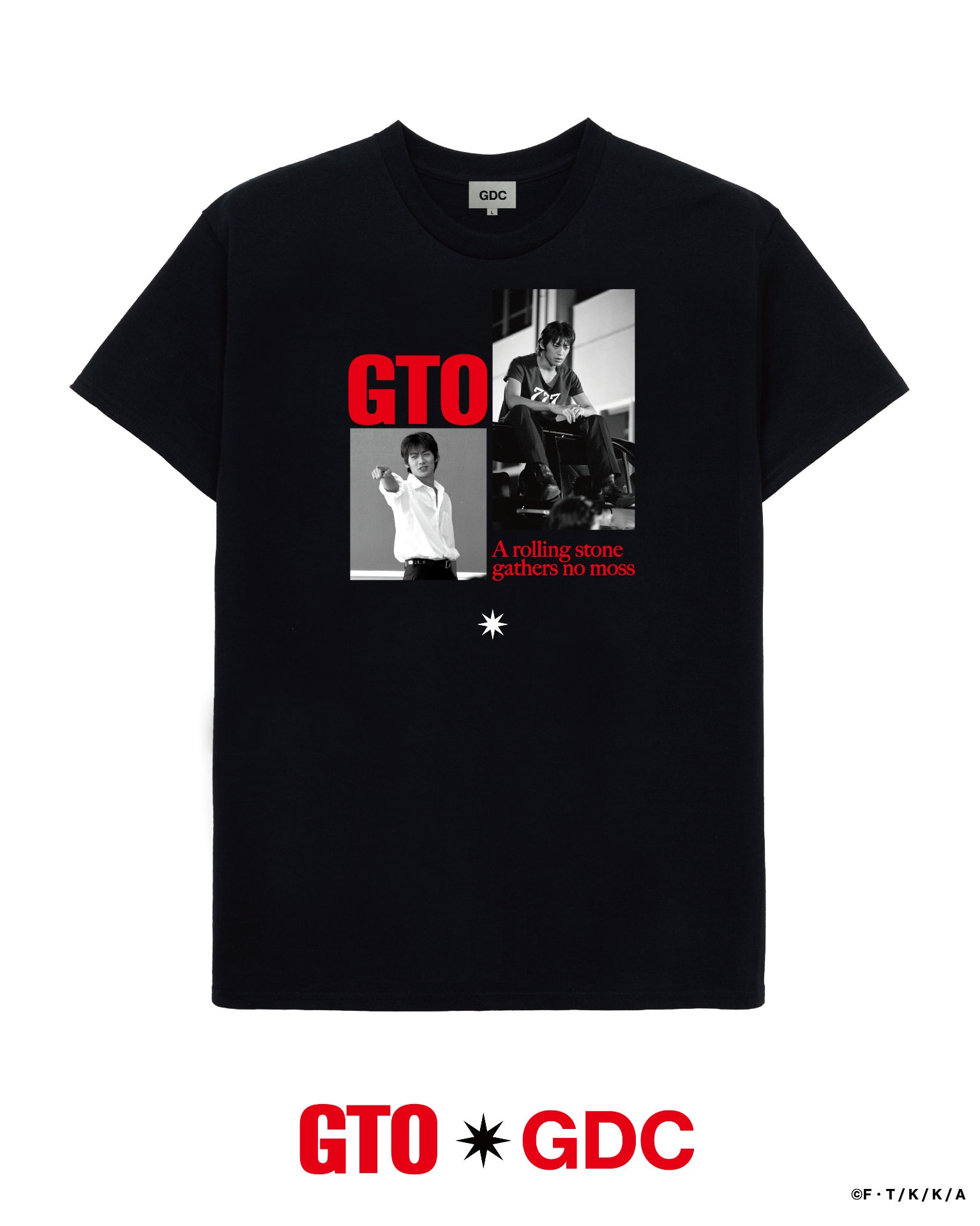 【RAD】反町隆史 GTO tシャツ 777 反町隆史扮する鬼塚英吉をいつでも胸に、ドラマ「GTO」とGDCのコラボT