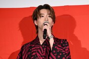 ホラー映画「口に関するアンケート」舞台挨拶に登壇した森愁斗（BUDDiiS）