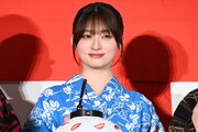 ホラー映画「口に関するアンケート」舞台挨拶に登壇した吉川愛