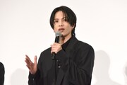 映画「キングダム 魂の決戦」初日舞台挨拶より、志尊淳