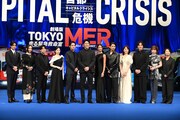 劇場版「TOKYO MER～走る緊急救命室～CAPITAL CRISIS」完成披露舞台挨拶の様子