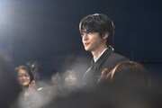 「キングダム 魂の決戦」特大ヒット御礼舞台挨拶の様子。玉鳳隊の王賁を演じる神尾楓珠