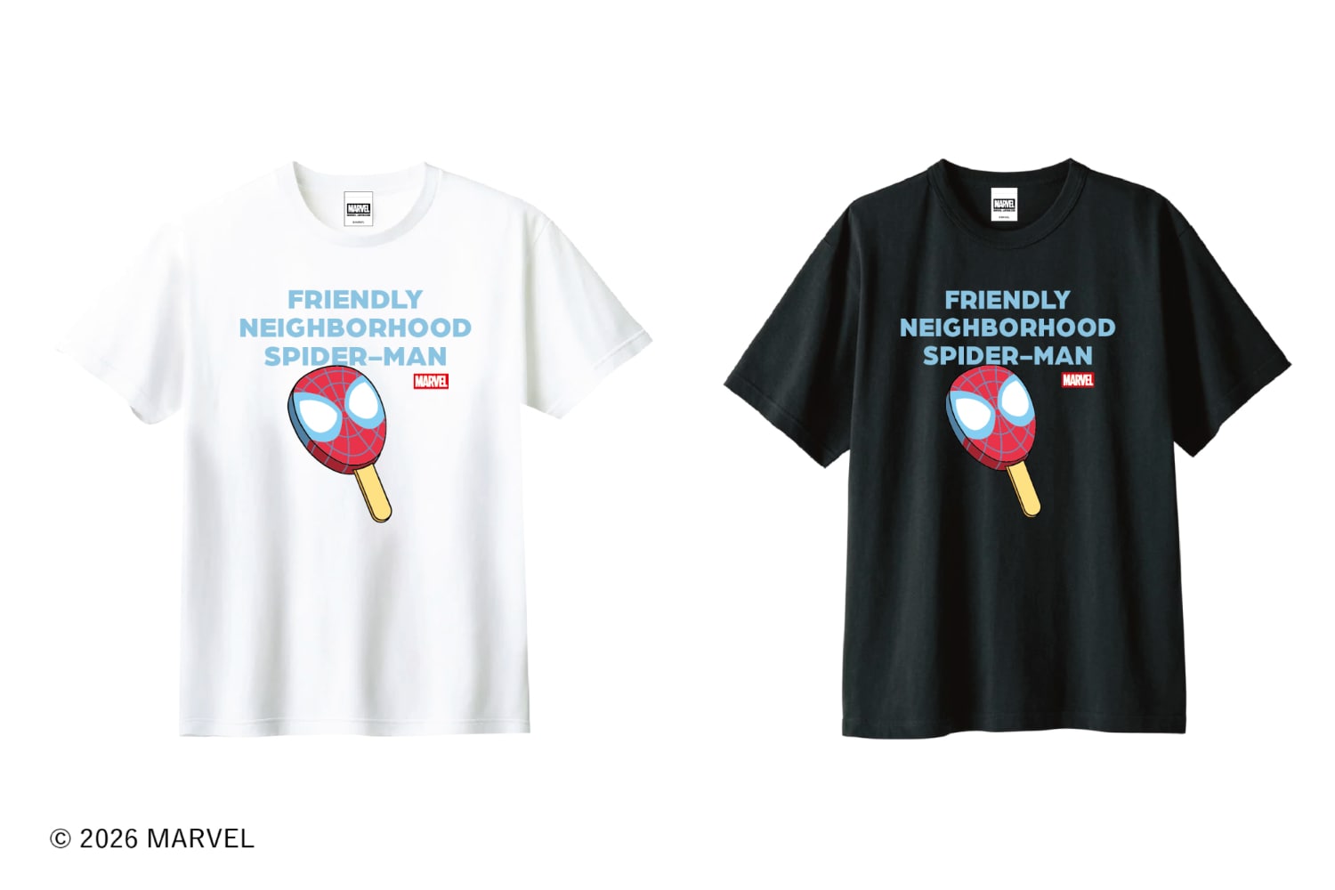 スパイダーマン pop up store アイスクリーム アクリルキーホルダー スパイダーマン／アイスクリーム／Tシャツ」（各税込4400円） [画像