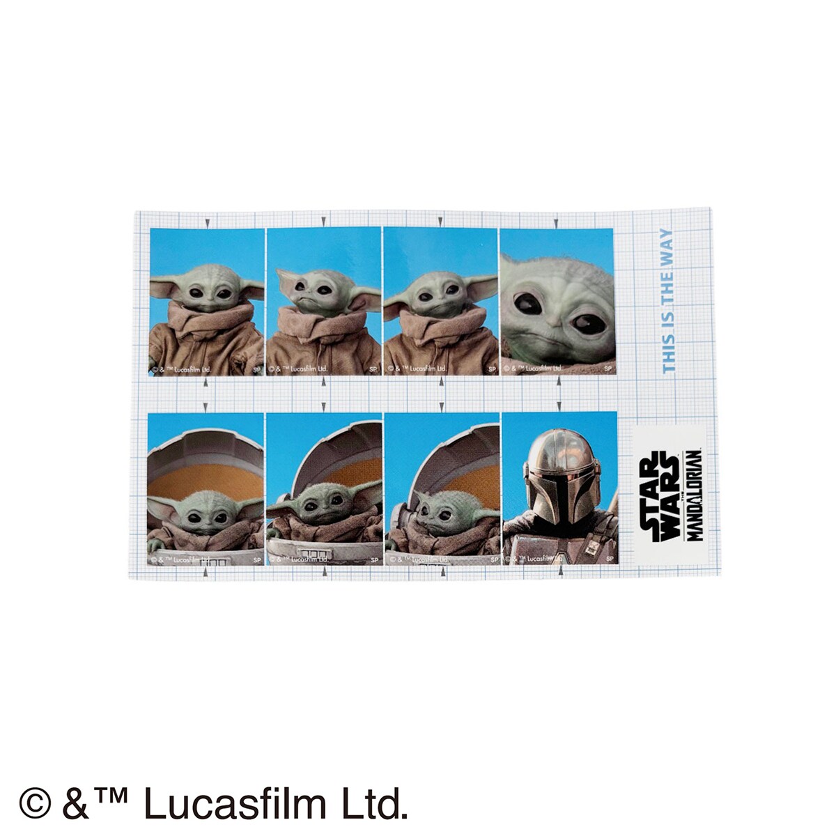 STAR WARS 証明写真風ステッカー マンダロリアン グローグー」（税込