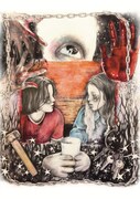 映画「マーターズ 4Kデジタルリマスター」即席出口入口の描き下ろしイラスト