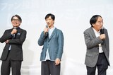 「南極料理人 4Kリマスター」“緊急プレミア同窓会”の様子。左から生瀬勝久、堺雅人、きたろう