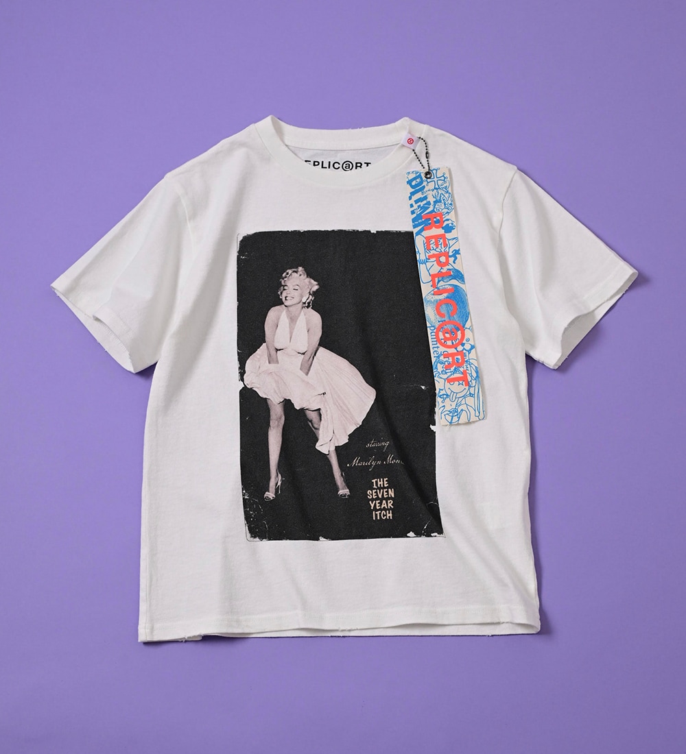 マリリン・モンローの象徴的な写真使ったヴィンテージ風Tシャツ発売