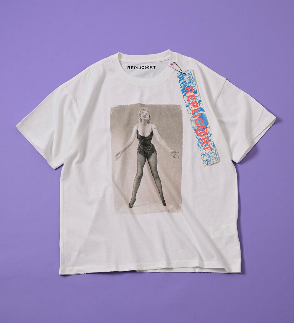 マリリン・モンローの象徴的な写真使ったヴィンテージ風Tシャツ発売