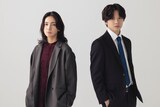 ドラマ「ダウト -15年目の復讐-」で共演する仁村紗和（左）、佐藤大樹（右）