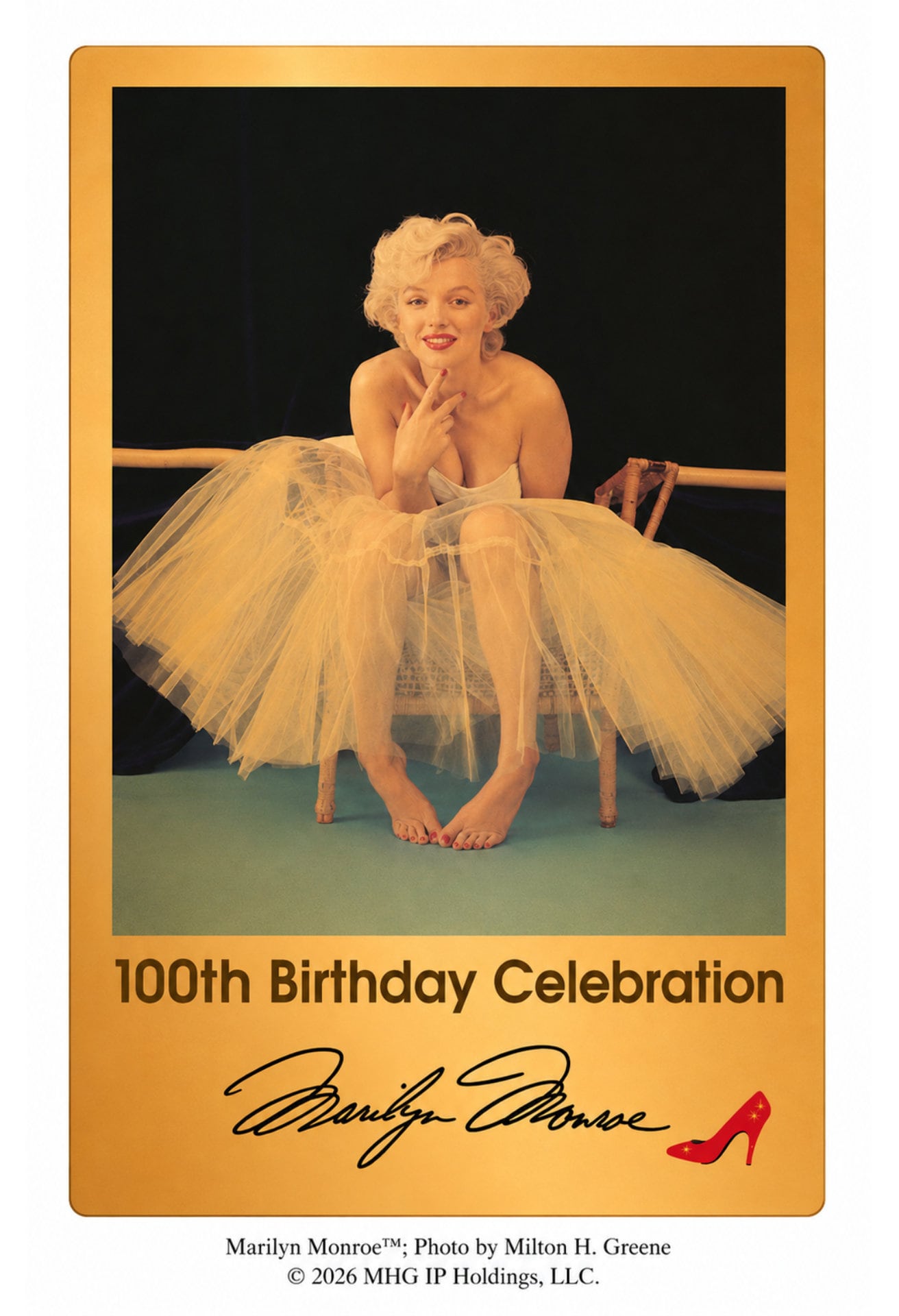 マリリン・モンロー生誕100周年記念 純金カード（Bタイプ） [画像