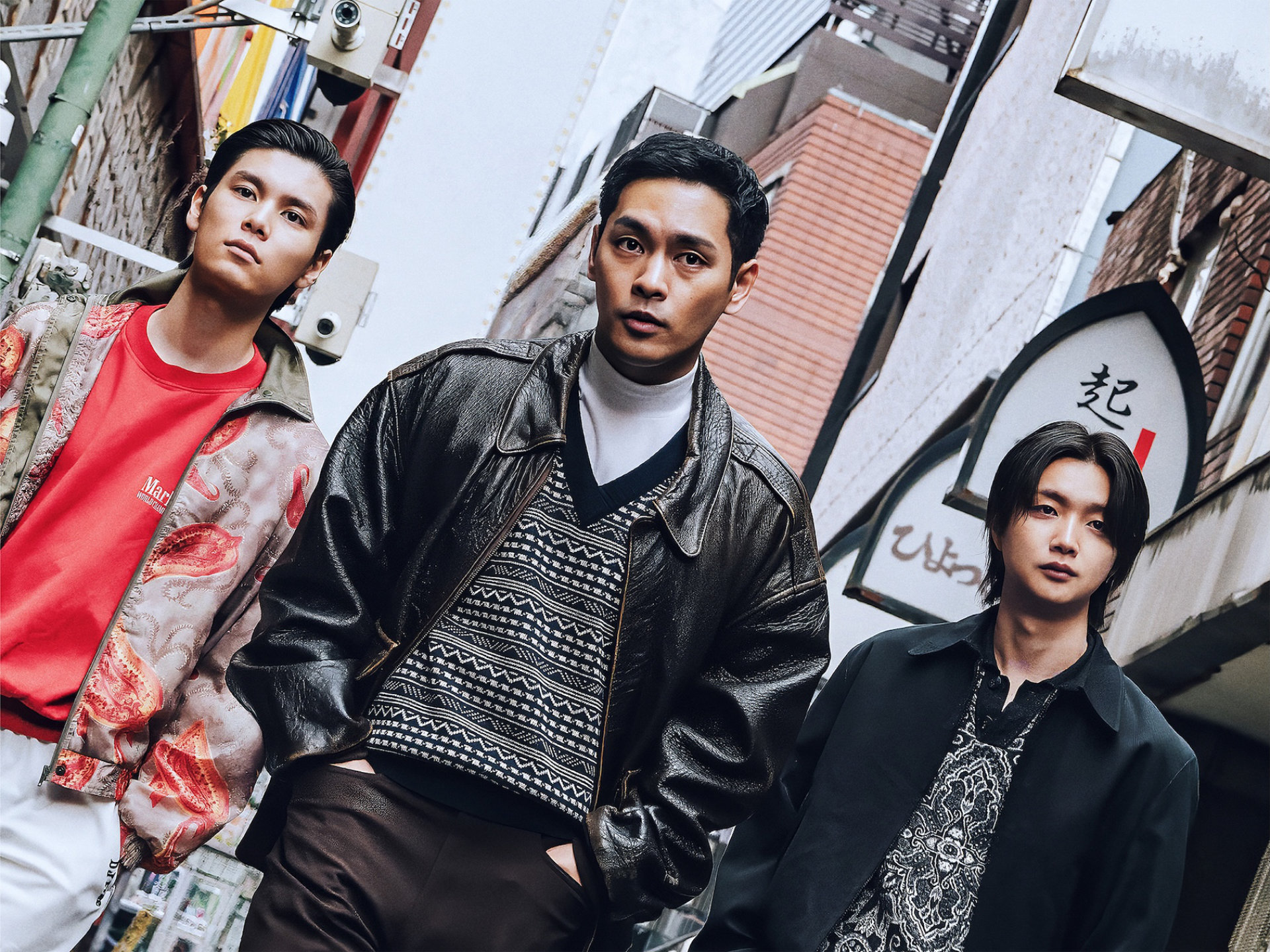 柳楽優弥が萩原利久＆JUNONと裏社会を闊歩「RYUJI 竜二」新写真、三宅健や伊藤英明も