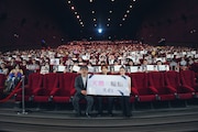 映画「白鳥とコウモリ」台湾での舞台挨拶の様子