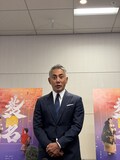 「襲名」囲み会見に出席した市川團十郎