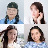 水ドラ★イレブン「小麦とバターと復讐と」キャスト画像。上段左から小林きな子、トラウデン直美。下段左から清乃あさ姫、烏森まど