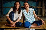 4カ国共同製作映画「AMA（仮題）」で共演する藤野涼子（右）、尾野真千子（左）