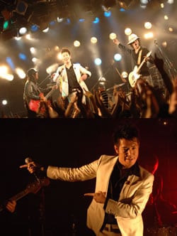 ボーカル竜二はこのツアーのために白いスーツを新調。あいかわらずのキレのあるダンスでオーディエンスを沸かせてくれた。