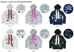 フロントの文字が2種類×カラーが3種類の計6パターンが用意されている。