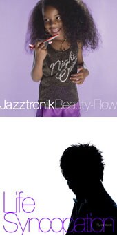 上がJazztronik、下が野崎良太の新作。「Love Tribe」が現在ヒット中の彼だけに、話題作になること間違いなし。