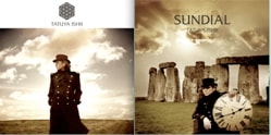 写真右はアルバム「日時計」、左がシングル「君に戻ろう/雲」のジャケット。ともにストーンヘンジにて撮影された、独特なものとなっている。