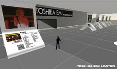 この企画では、バーチャルな空間内でライブ映像を楽しむという珍しい体験ができる。