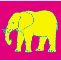 「15 ELEPHANTS」ジャケット。タイトルまんまのストレートすぎる象のイラストがポストパンク的。