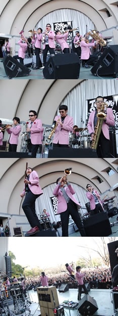 心配された天候は晴れ男・茂木欣一の本領発揮と言うべき快晴。半袖姿のファンも多数見受けられるほどの気温となった。