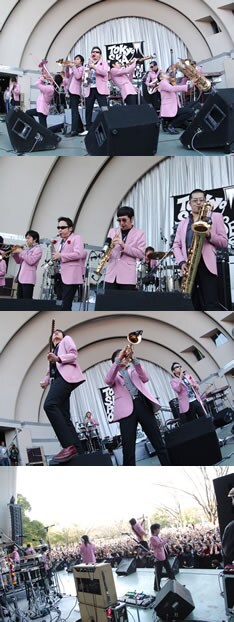 心配された天候は晴れ男・茂木欣一の本領発揮と言うべき快晴。半袖姿のファンも多数見受けられるほどの気温となった。