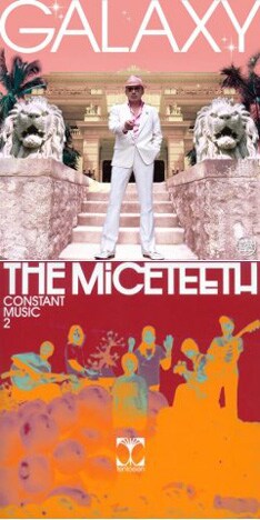 2006年リリースのCRAZY KEN BAND「GALAXY」（写真上）、THE MICETEETH「CONSTANT MUSIC 2」（下）。ともに系列レーベル「サブスタンス」からの移籍となった。