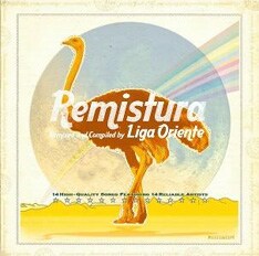 写真は「remistura / Remixed and Compile by Liga Oriente」。デビューアルバム「Four Seasons of Broken Bossa」のジャケは、同じ構図のダチョウの写真となっている。