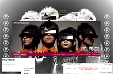 POLYSICSオフィシャルのMySpaceサイトも始動。MySpaceユーザーはフレンド登録をして、世界のPOLYSICSファンと繋がってみよう。