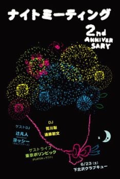 東京ポリンピックは「名ポリーパープラトン東がポリープ手術上がりの即興ポリープ作詞でナイスポリープ！」を披露するという夢のバンドらしい。