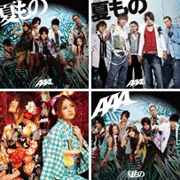 左上から時計回りにSUNSHINEバージョン、No End Summerバージョン、CDのみバージョン、花火バージョン。