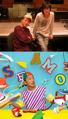 写真上は2人の貴重なツーショット、下がニューシングル「Fly Away」のジャケット。